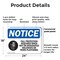 Signmission 18 in Height, 24 in Width, Plastic, Rectangle OS-2PACK-NS-P-1824-L-12469 - alternate 2